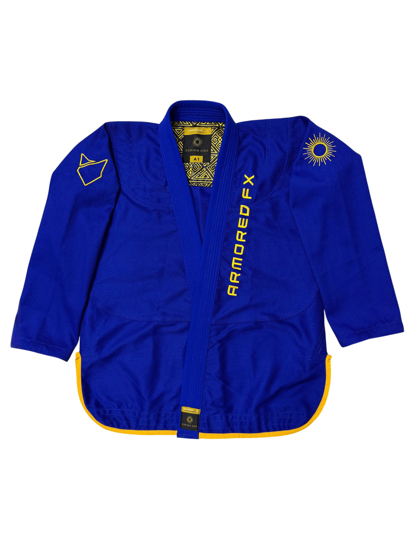 Armored FX Aurium Line royal blue BJJ kimono — real product